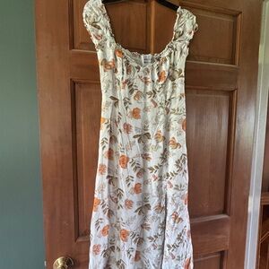 Hello Molly Orange Floral Maxi Dress